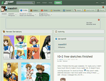 Tablet Screenshot of maoshiri.deviantart.com