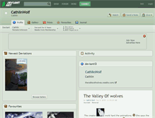 Tablet Screenshot of cathlinwolf.deviantart.com