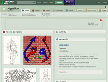 Tablet Screenshot of mignation.deviantart.com