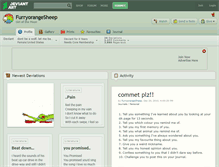 Tablet Screenshot of furryorangesheep.deviantart.com