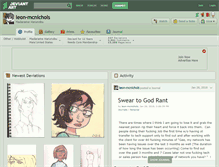 Tablet Screenshot of leon-mcnichols.deviantart.com