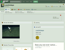 Tablet Screenshot of linkohshitplz.deviantart.com