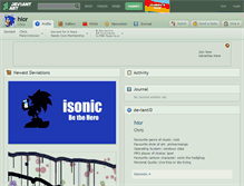 Tablet Screenshot of hior.deviantart.com