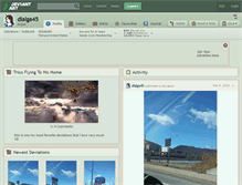 Tablet Screenshot of dialga45.deviantart.com