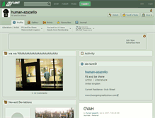 Tablet Screenshot of human-azazello.deviantart.com