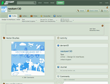 Tablet Screenshot of neotom130.deviantart.com