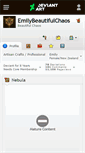 Mobile Screenshot of emilybeautifulchaos.deviantart.com