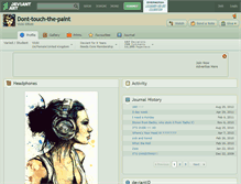 Tablet Screenshot of dont-touch-the-paint.deviantart.com