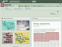 Tablet Screenshot of marlencita.deviantart.com