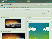 Tablet Screenshot of fasterthanlight.deviantart.com