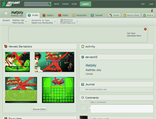 Tablet Screenshot of matjoly.deviantart.com