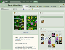 Tablet Screenshot of comic-critics-club.deviantart.com