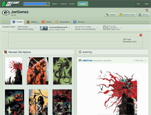 Tablet Screenshot of joelgomez.deviantart.com