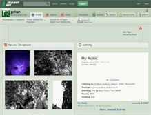 Tablet Screenshot of gohan.deviantart.com