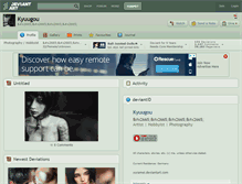 Tablet Screenshot of kyuugou.deviantart.com