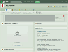 Tablet Screenshot of ladyseverine.deviantart.com