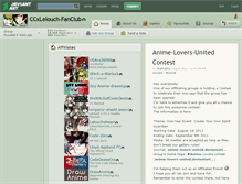 Tablet Screenshot of ccxlelouch-fanclub.deviantart.com