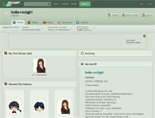 Tablet Screenshot of indie-rockgirl.deviantart.com