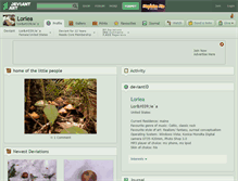Tablet Screenshot of loriea.deviantart.com