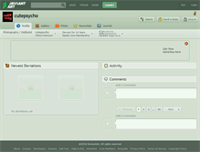 Tablet Screenshot of cutepsycho.deviantart.com