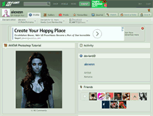 Tablet Screenshot of alexesn.deviantart.com