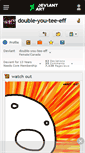 Mobile Screenshot of double-you-tee-eff.deviantart.com