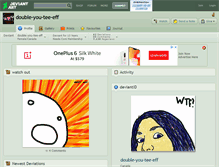 Tablet Screenshot of double-you-tee-eff.deviantart.com
