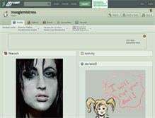 Tablet Screenshot of mooglemistress.deviantart.com