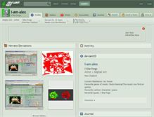 Tablet Screenshot of i-am-alex.deviantart.com
