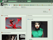 Tablet Screenshot of neoek.deviantart.com