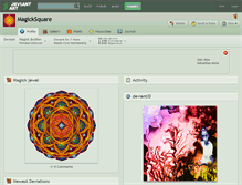 Tablet Screenshot of magicksquare.deviantart.com