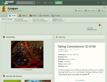 Tablet Screenshot of kylogram.deviantart.com