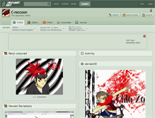 Tablet Screenshot of c-raccoon.deviantart.com