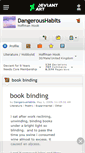 Mobile Screenshot of dangeroushabits.deviantart.com