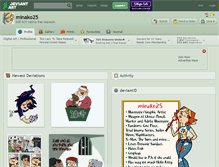 Tablet Screenshot of minako25.deviantart.com