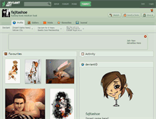 Tablet Screenshot of fajitashoe.deviantart.com