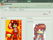 Tablet Screenshot of fiona-fox-club.deviantart.com