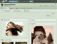 Tablet Screenshot of engravedwithmusic.deviantart.com