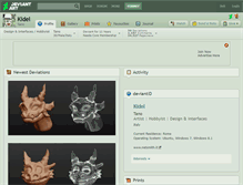 Tablet Screenshot of kidel.deviantart.com