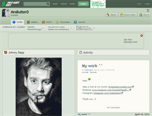 Tablet Screenshot of mrsbutterd.deviantart.com