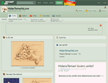 Tablet Screenshot of hidantemariislove.deviantart.com
