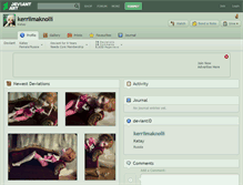 Tablet Screenshot of kerriimaknolli.deviantart.com