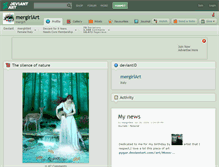 Tablet Screenshot of mergirlart.deviantart.com