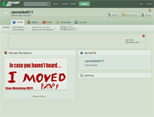 Tablet Screenshot of cannonbolt11.deviantart.com
