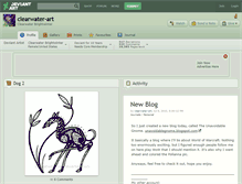 Tablet Screenshot of clearwater-art.deviantart.com