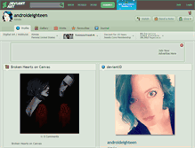 Tablet Screenshot of androideighteen.deviantart.com