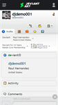 Mobile Screenshot of djdemo001.deviantart.com