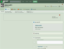 Tablet Screenshot of djdemo001.deviantart.com