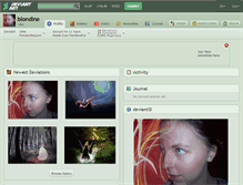 Tablet Screenshot of blondine.deviantart.com