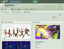 Tablet Screenshot of pinappleapple.deviantart.com